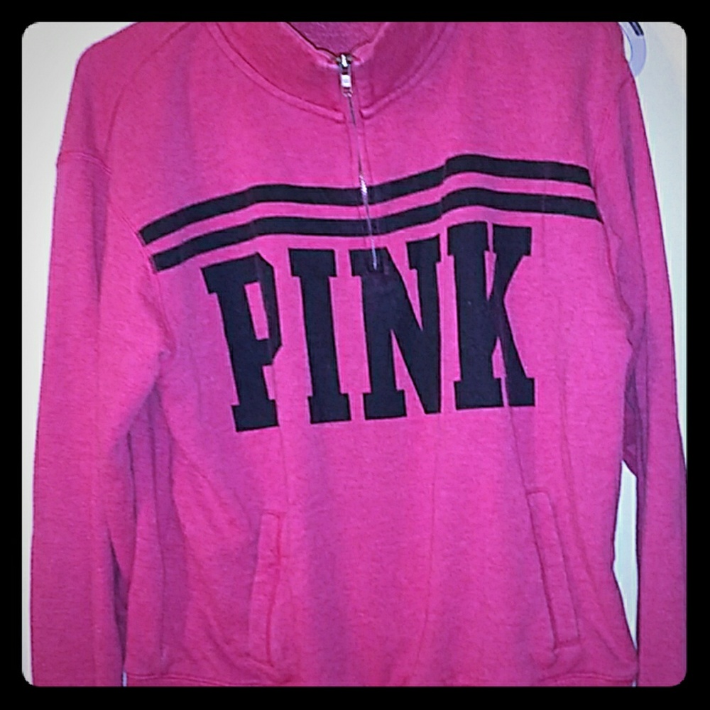 VS PINK Quarter zip pull over